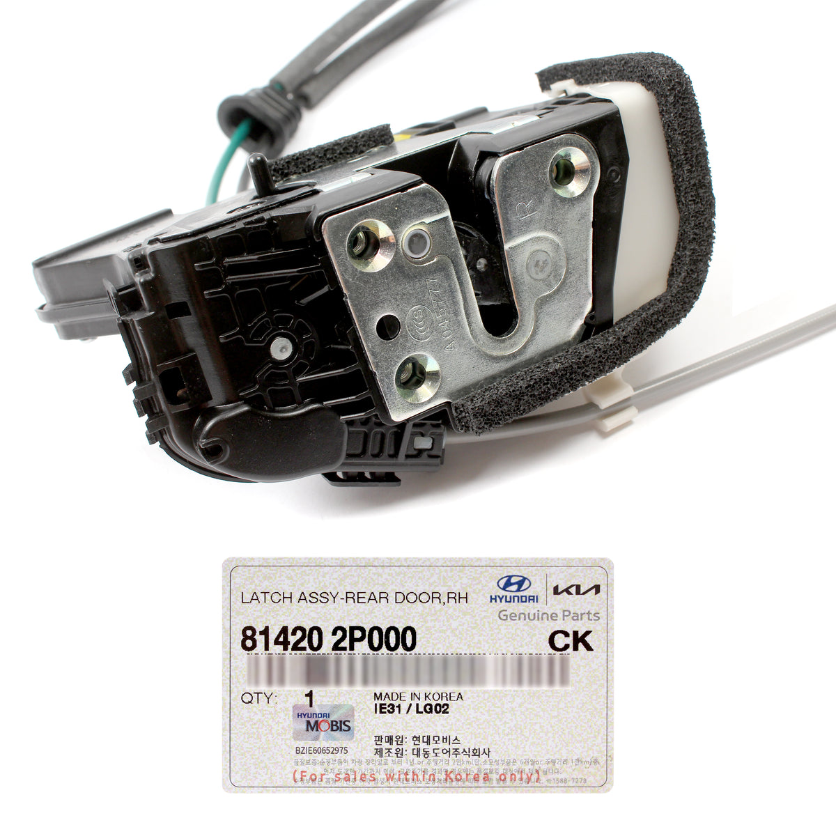 GENUINE OEM Door Lock Actuator REAR RIGHT for 2011-2015 Kia Sorento 814202P000