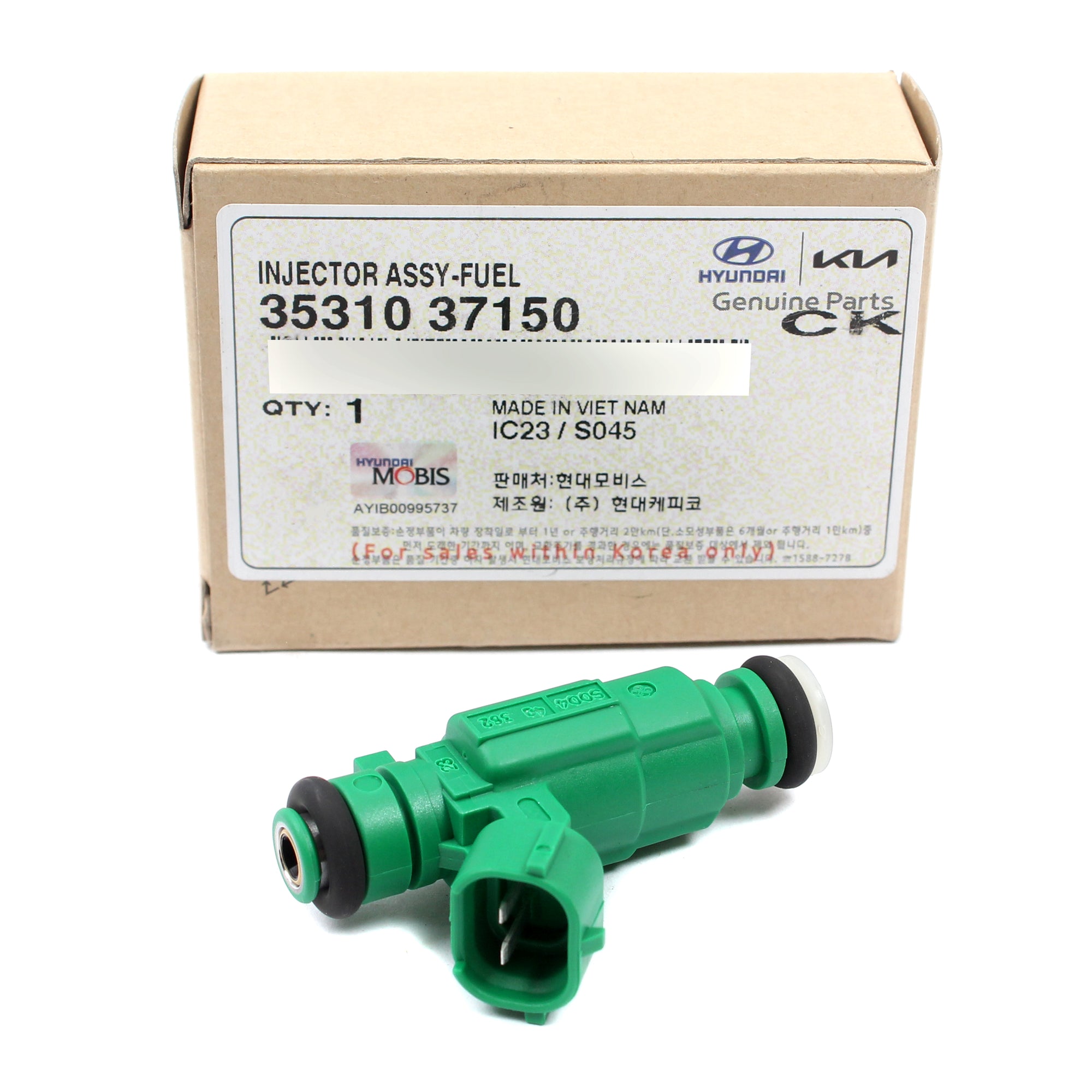 GENUINE Fuel Injector 6PACK Fits 99-10 Hyundai Kia 2.5L 2.7L OEM 35310-37150