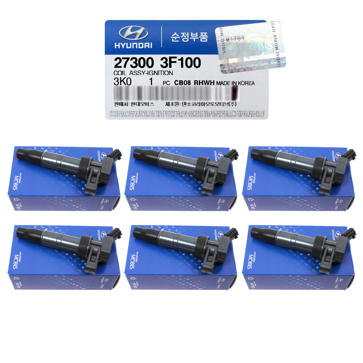 OEM Ignition Coil 6 pcs for Hyundai Sonata KIA Sportage 3.3L 273003F100