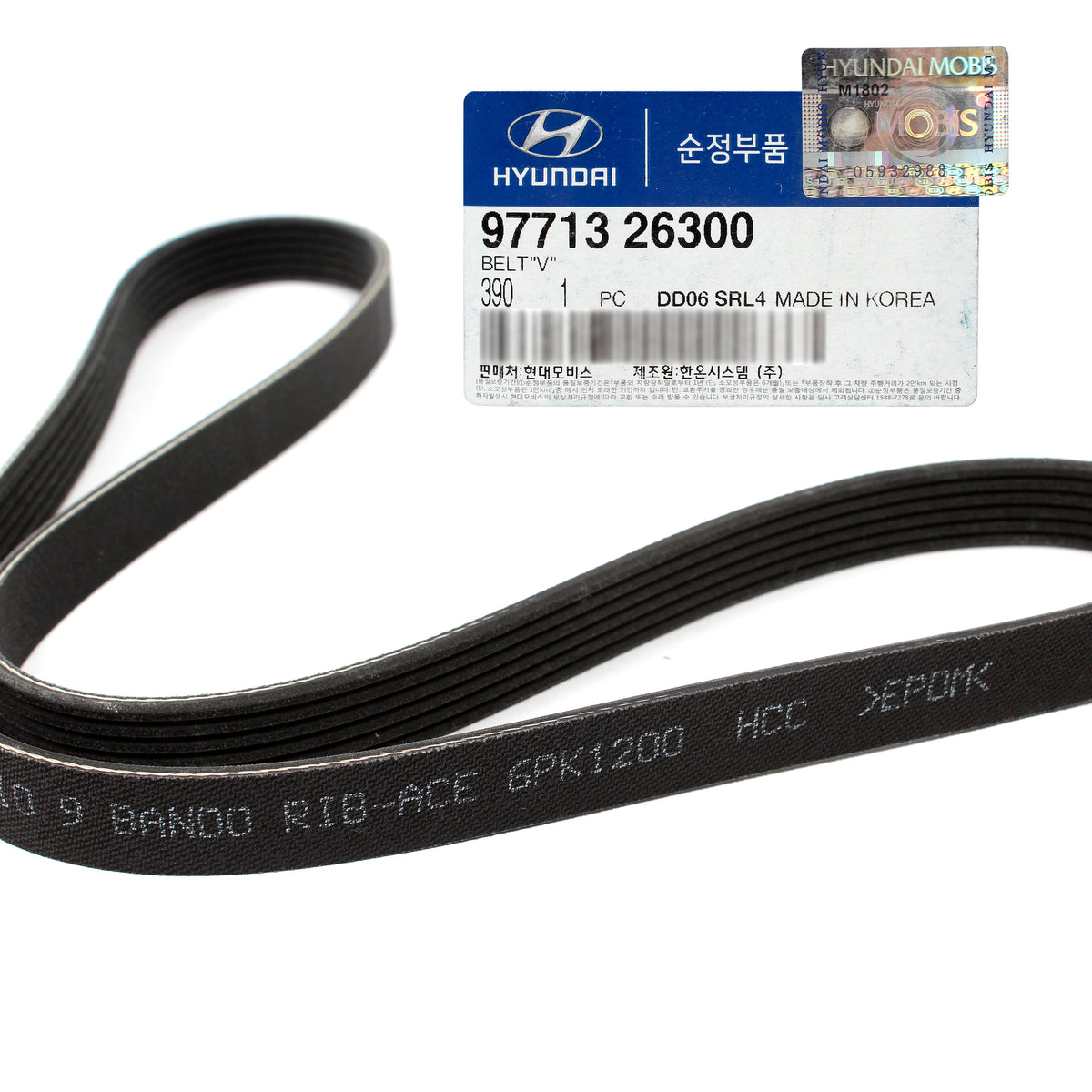 GENUINE V-Belts &amp; Pulley Kit for 2003-2006 Santa Fe 3.5L 2004-2006 Amanti