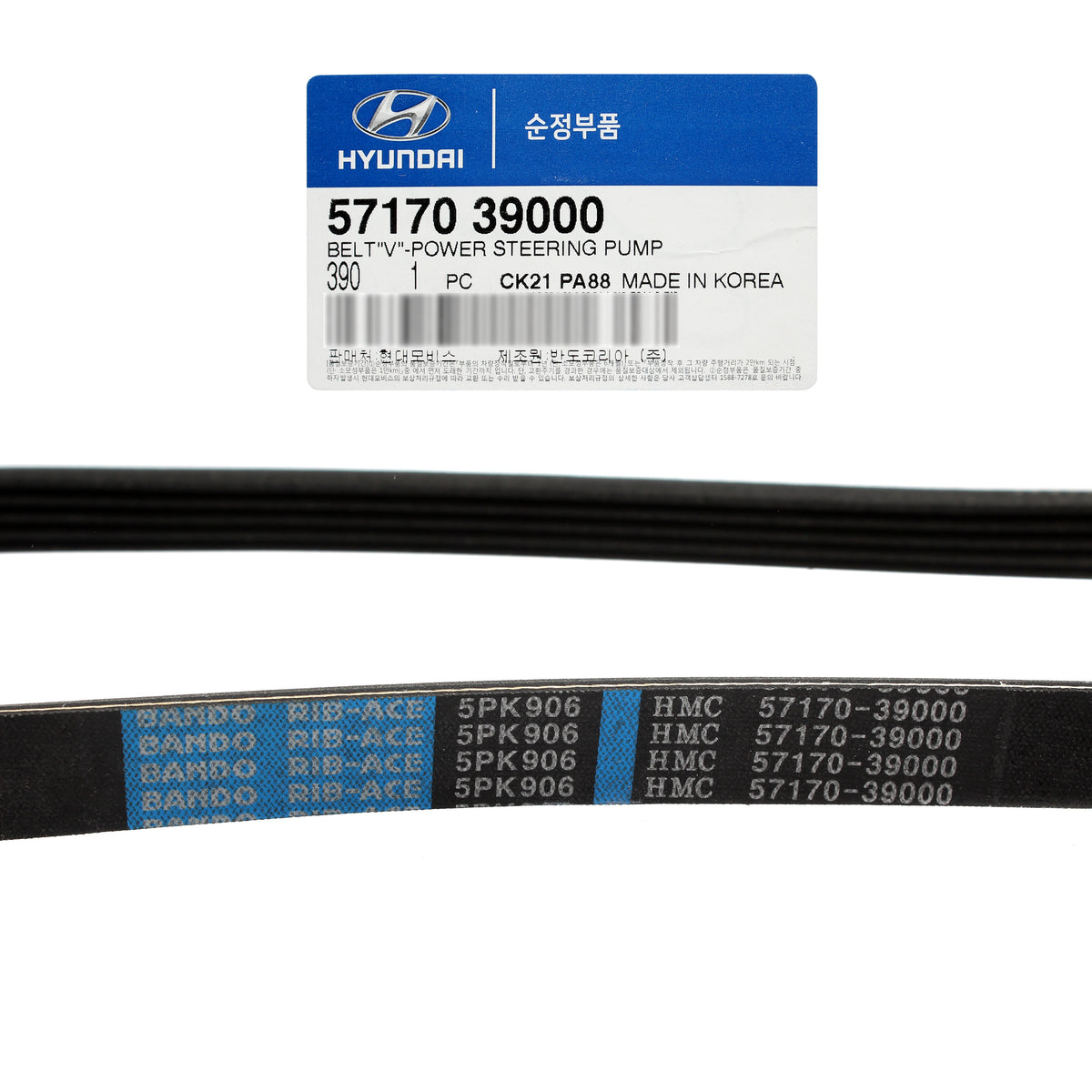GENUINE V-Belts &amp; Pulley Kit for 2003-2006 Santa Fe 3.5L 2004-2006 Amanti