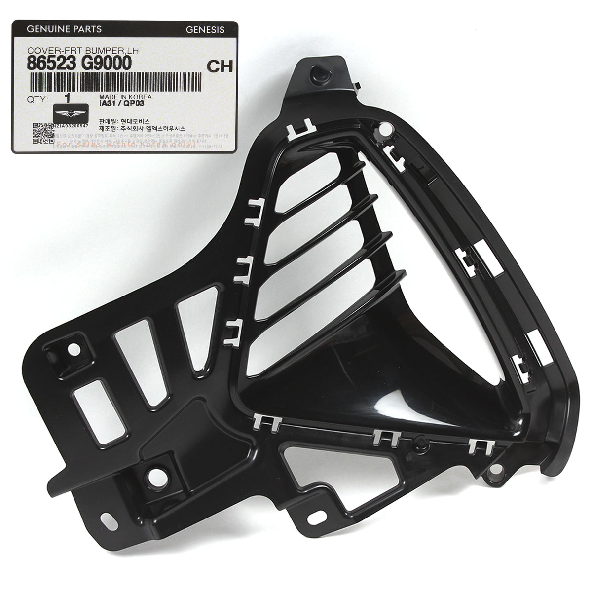 GENUINE Front Bumper Fog Lamp Hole Cover LEFT for 19-21 Genesis G70 86523G9000