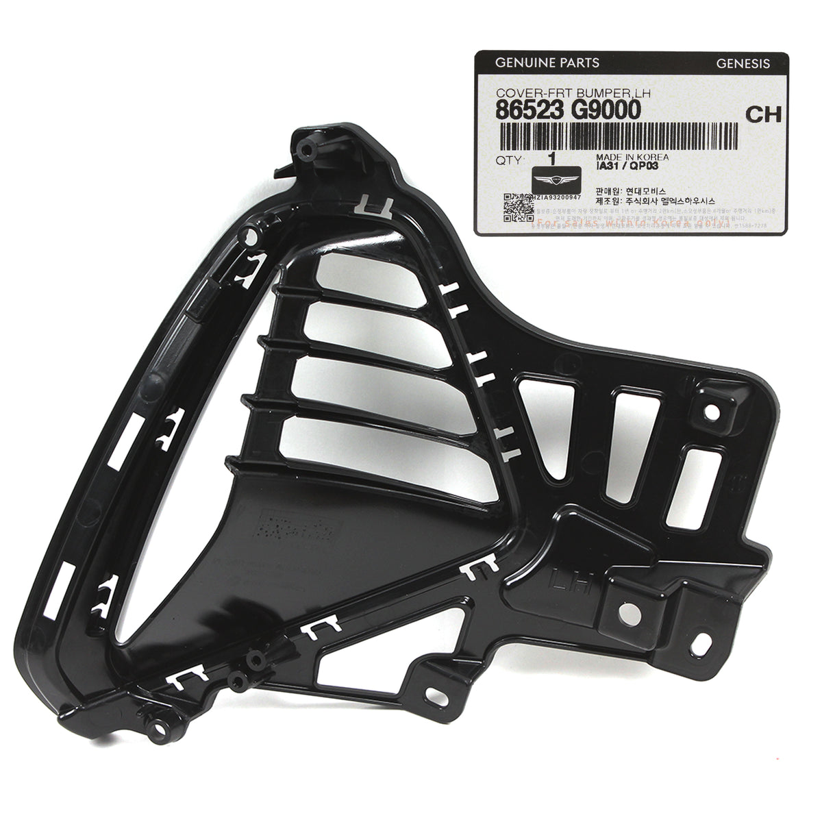 GENUINE Front Bumper Fog Lamp Covers LH &amp; RH for 19-21 Genesis G70 86524G9000