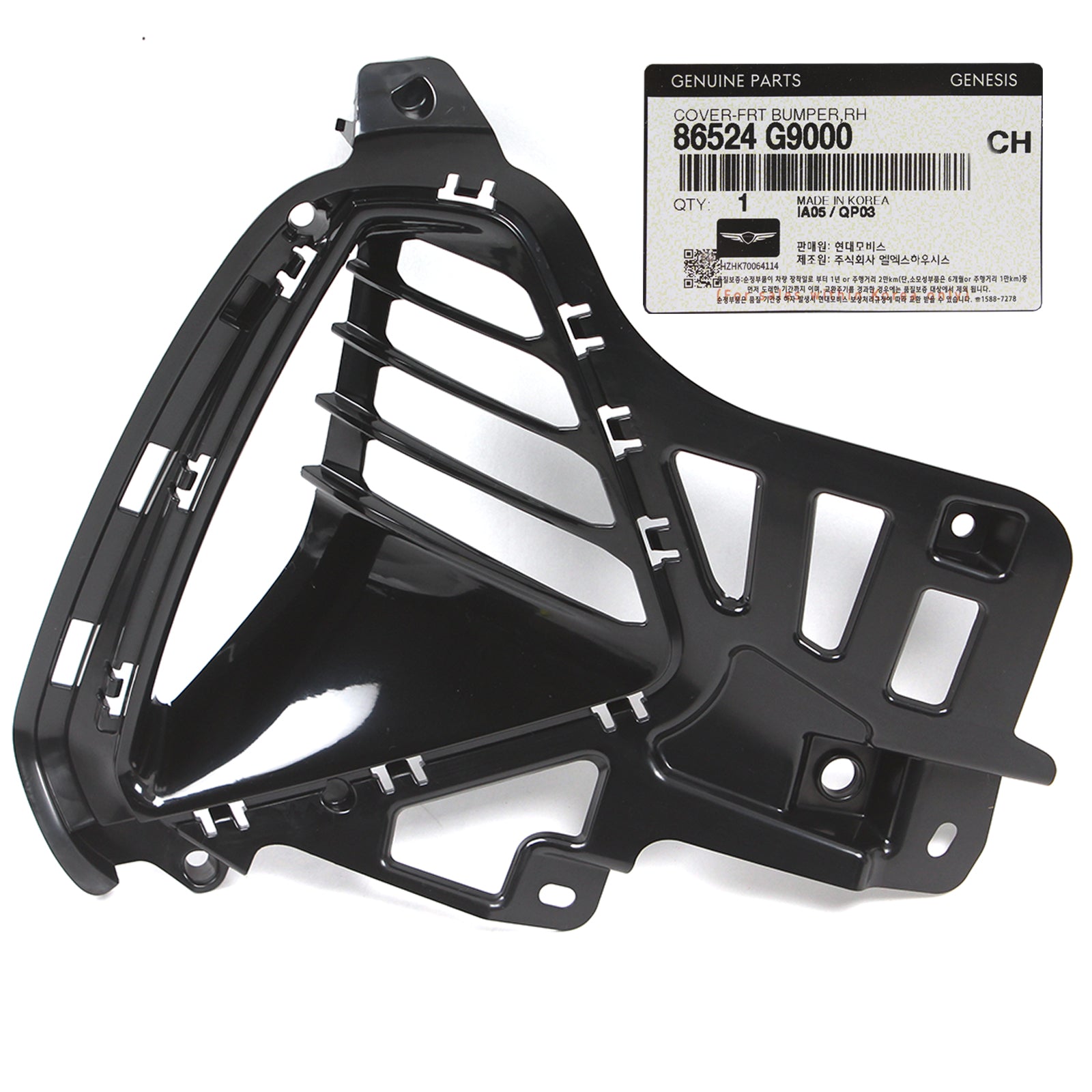 GENUINE Front Bumper Air Inlet Cover RIGHT for 19-21 Genesis G70 86524G9000