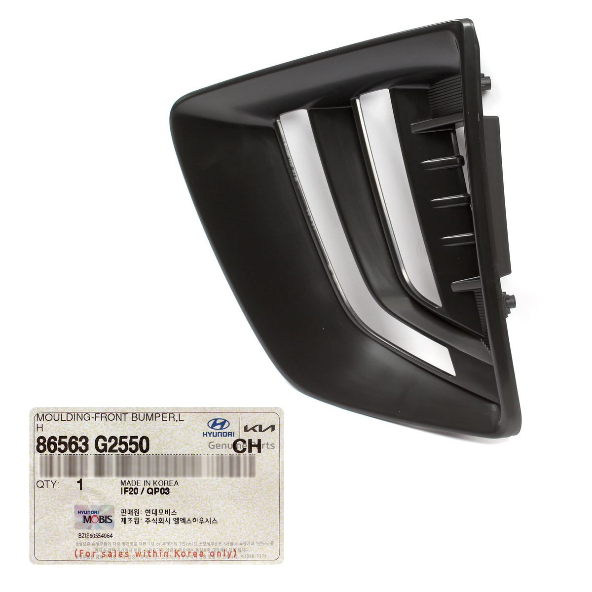 GENUINE Fog Lamp Trim Bezel LEFT DRIVER for 2020-2022 Hyundai Ioniq 86563G2550