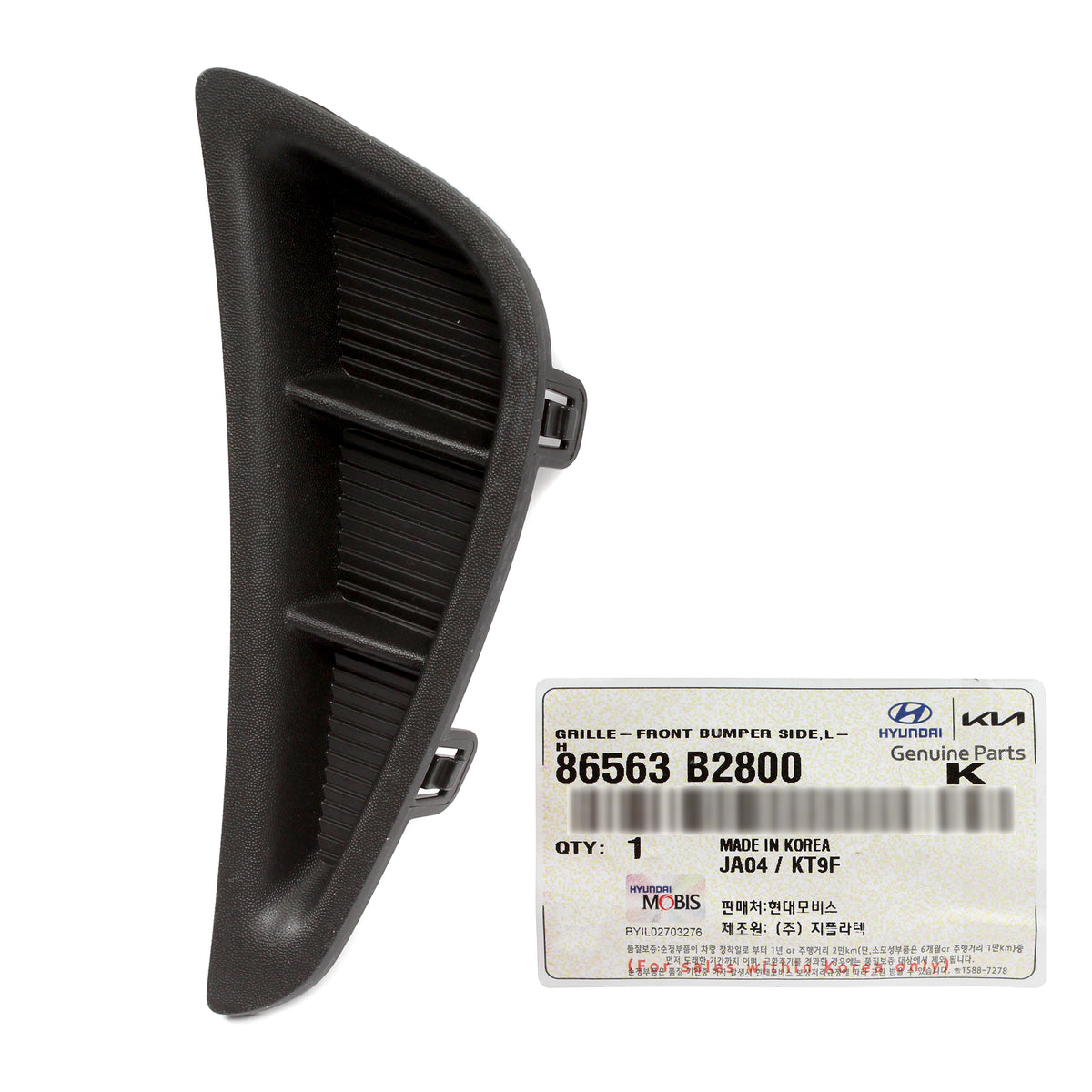 GENUINE Front Bumper Lower Grille Cover LEFT for 2017-2019 Kia Soul 86563B2800