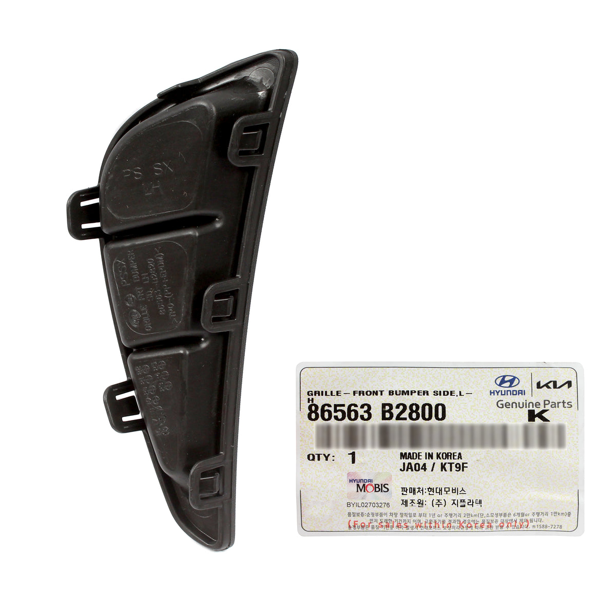 GENUINE Front Bumper Lower Grille Cover LEFT for 2017-2019 Kia Soul 86563B2800