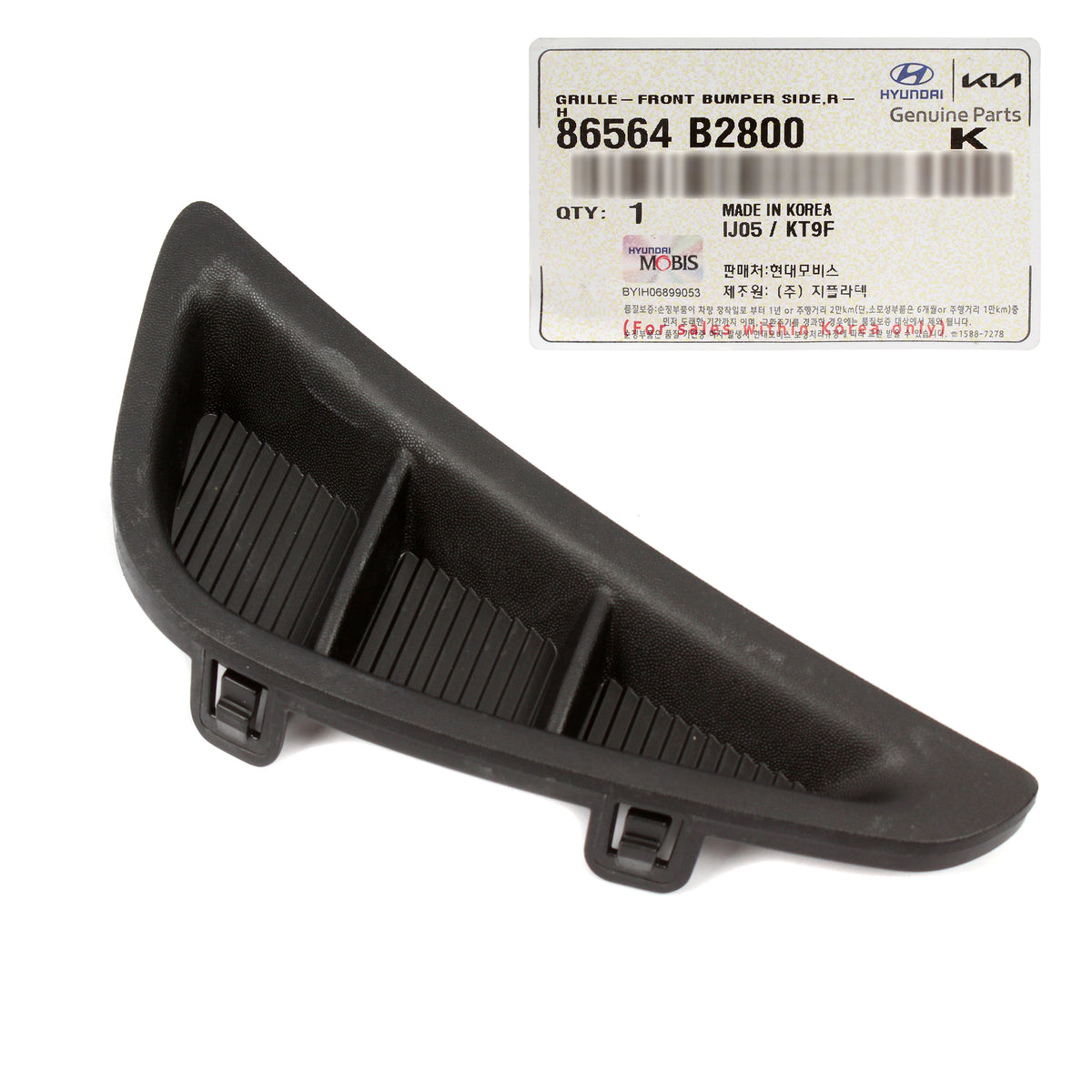 GENUINE Front Bumper Lower Grille Covers LEFT &amp; RIGHT for 2017-2019 Kia Soul