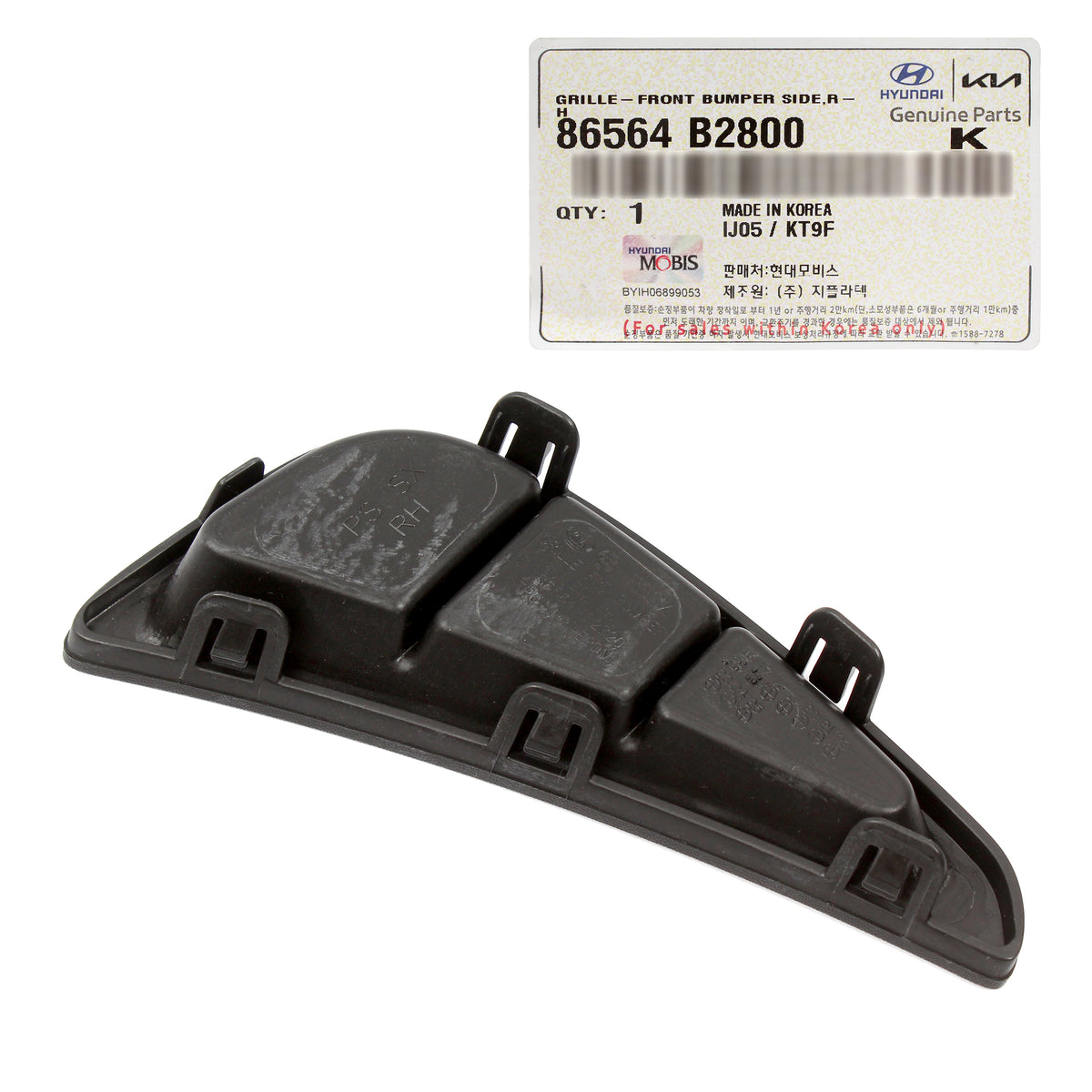 GENUINE Front Bumper Lower Grille Covers LEFT &amp; RIGHT for 2017-2019 Kia Soul