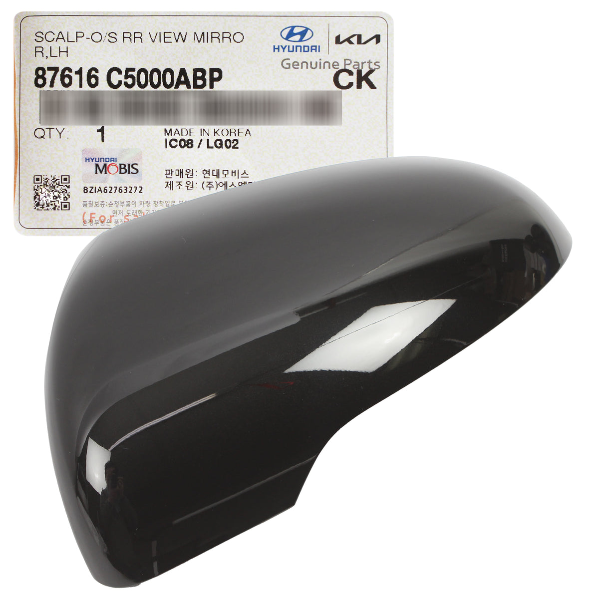 GENUINE Side View Mirror Cover LEFT for 2015-2019 Kia Sorento 87616C5000ABT