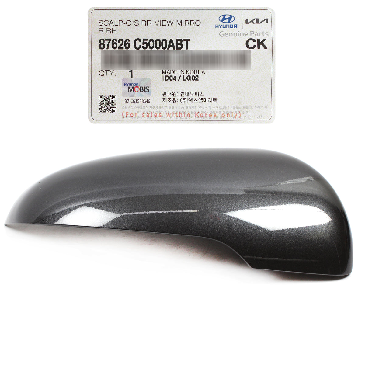 GENUINE Side View Mirror Covers LEFT RIGHT for 15-19 Kia Sorento 87626C5000ABT