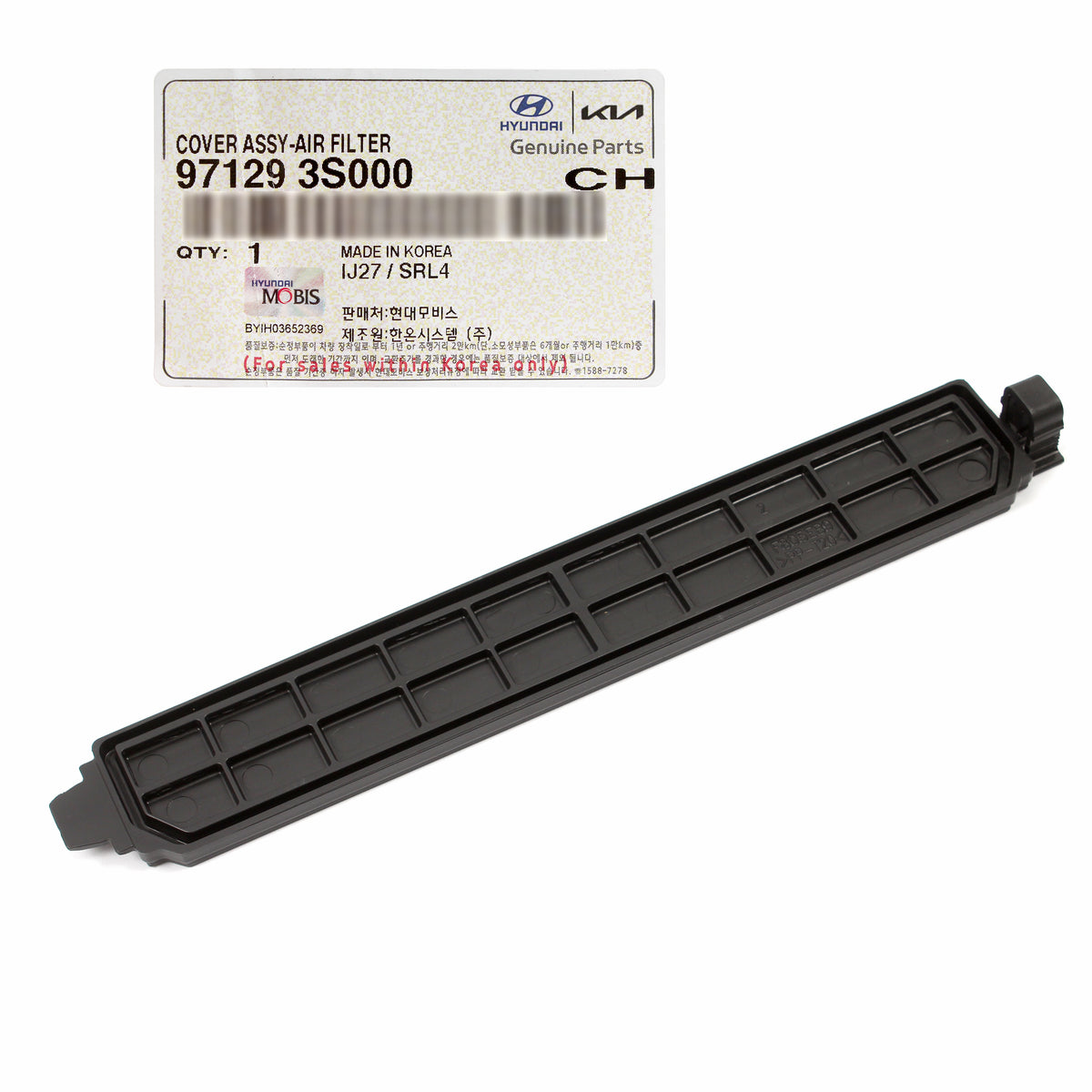 GENUINE Cabin Air Filter Cover for 2007-2021 Hyundai Kia Check Compatibility