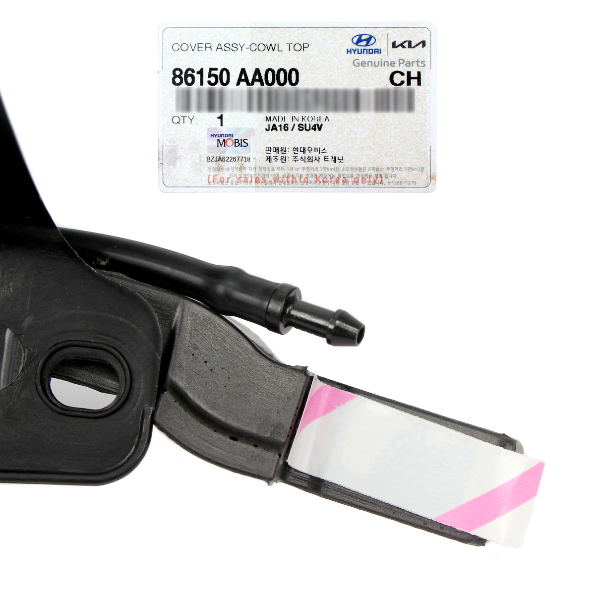 GENUINE Cowl Grille Top Cover for 2021-2023 Hyundai Elantra 86150AA00