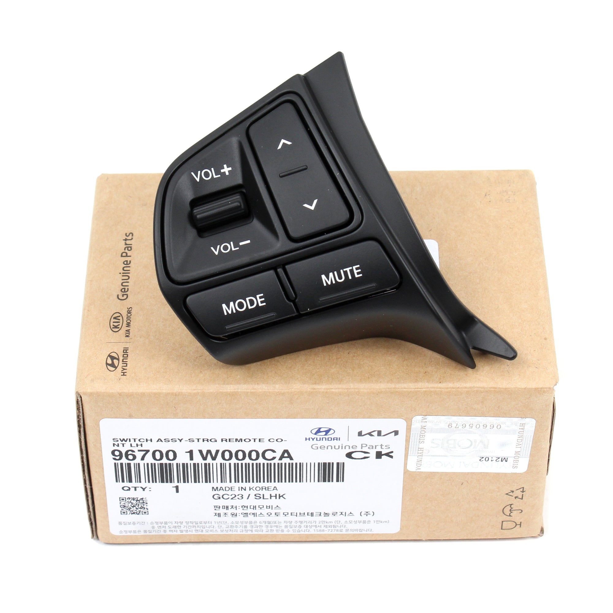 GENUINE Steering Wheel Remote Control Switch for 12-15 Kia Rio OEM 967001W000CA