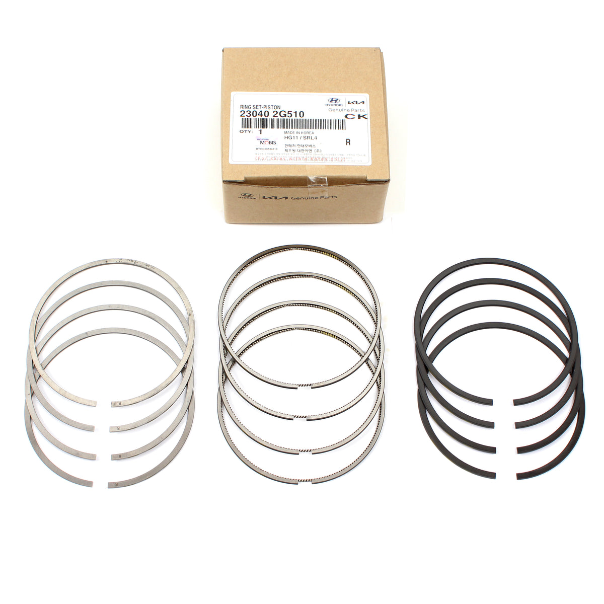 GENUINE Engine Piston Rings STD Size for 2013-2021 Hyundai Kia 2.4L 230402G510