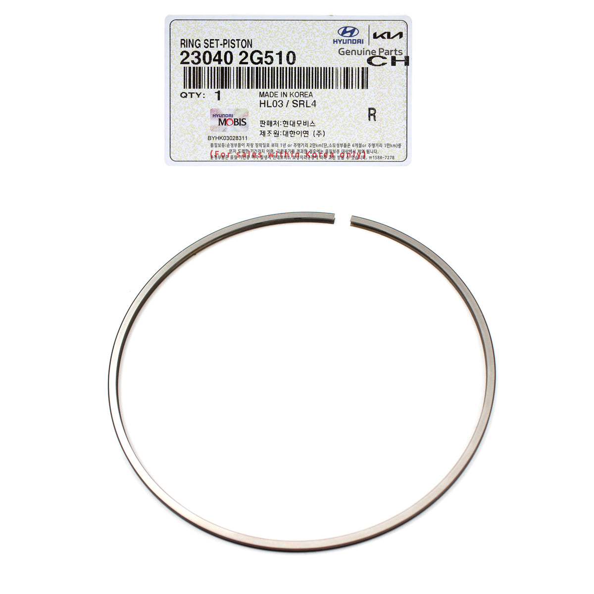 GENUINE Engine Piston Rings STD for 13-21 Santa Fe Sonata Tucson 2.4L 230402G510