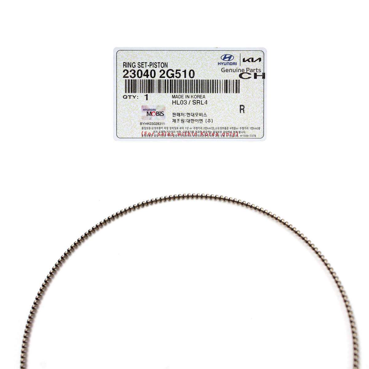 GENUINE Engine Piston Rings STD for 13-21 Santa Fe Sonata Tucson 2.4L 230402G510