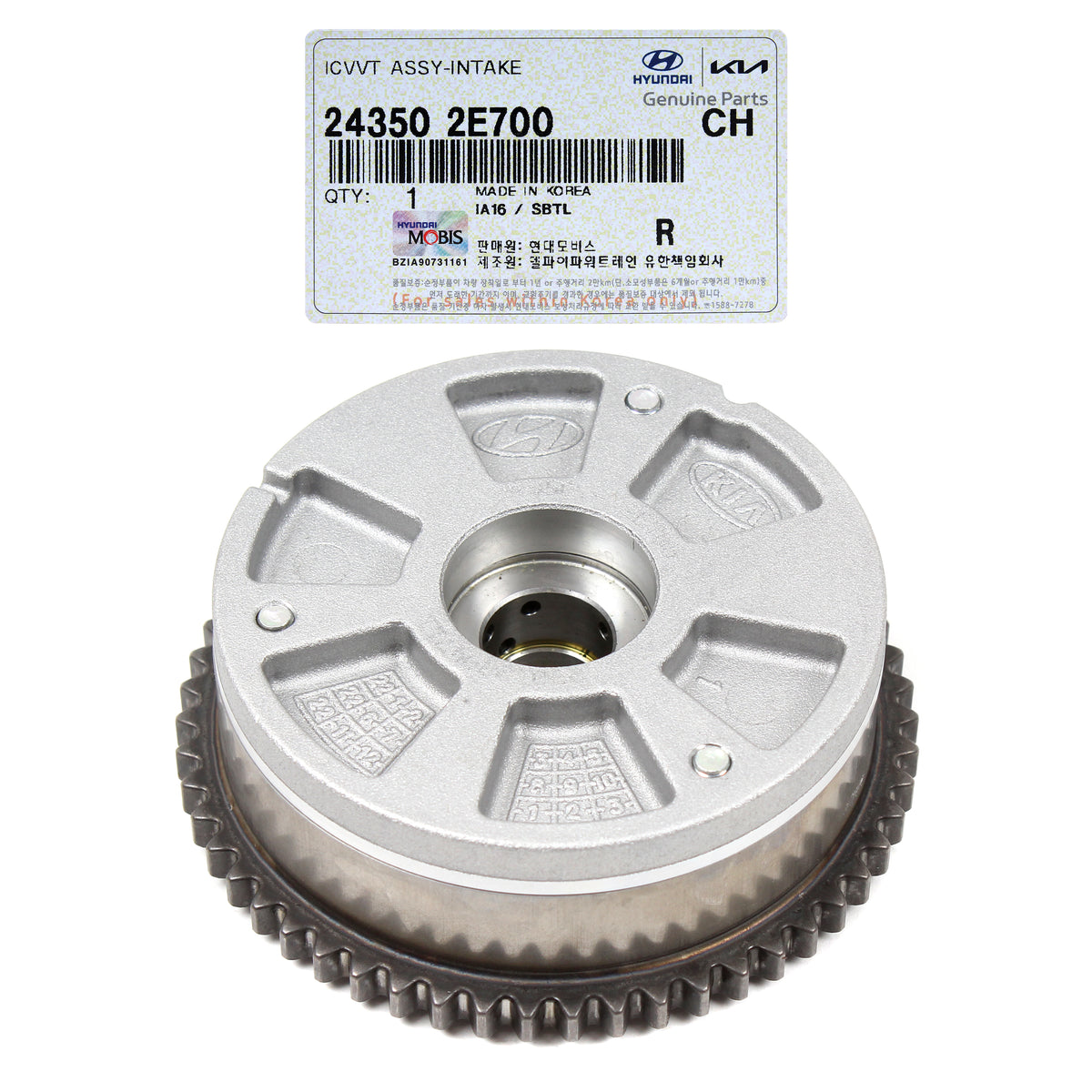 GENUINE Intake CVVT Gear for 17-21 Elantra Kona Veloster Forte Seltos Soul 2.0L