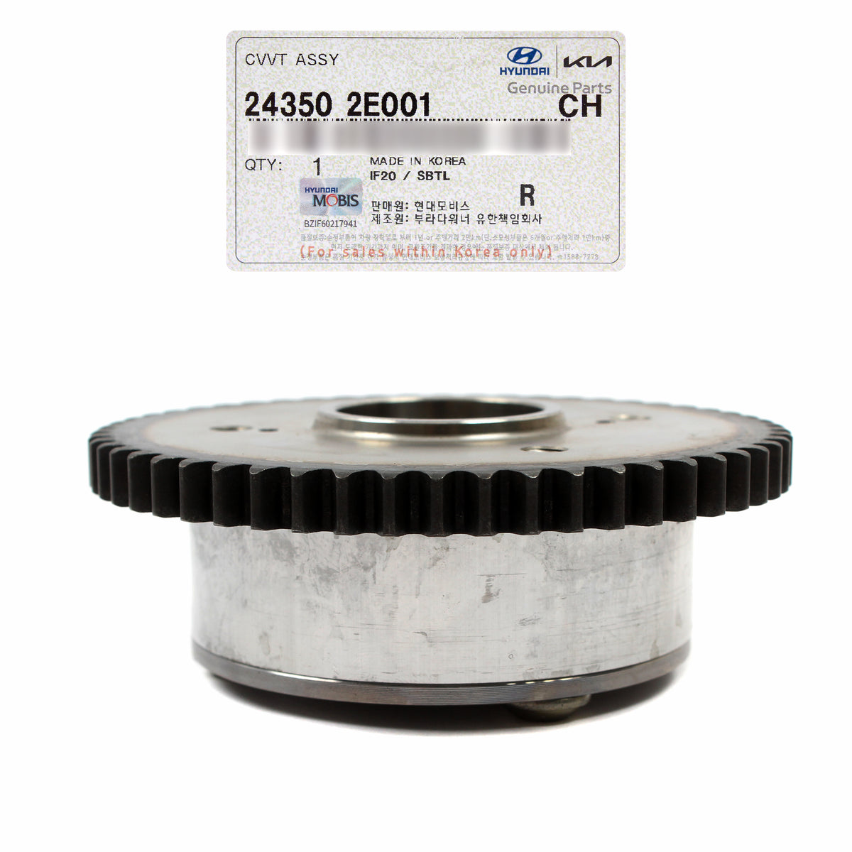 GENUINE Intake &amp; Exhaust CVVT Camshaft Gears for 2012-2016 Elantra Forte Soul