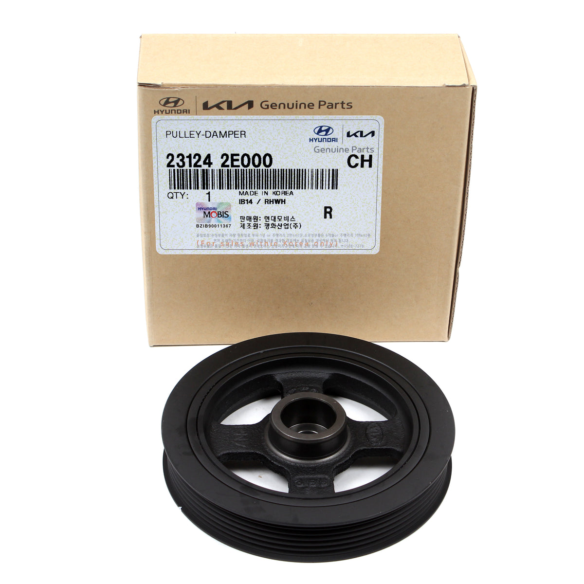 GENUINE Crankshaft Damper Pulley for 11-21 Hyundai Kia Check Compatibility