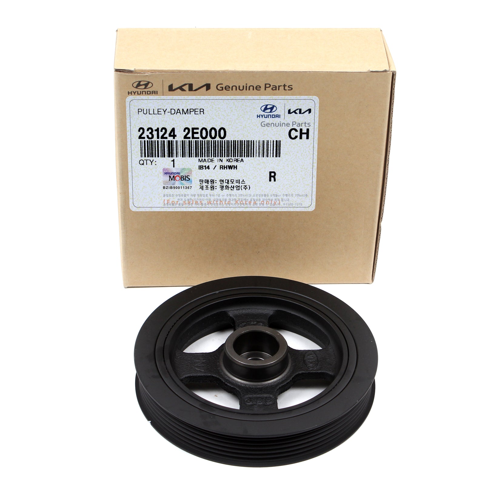 GENUINE Crankshaft Damper Pulley for 11-21 Hyundai Kia Check Compatibility