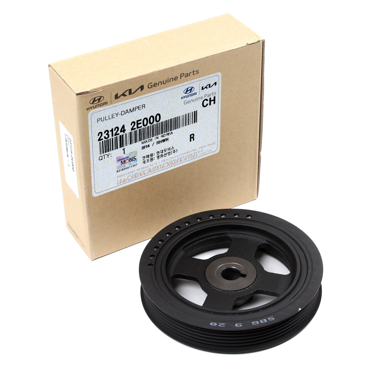GENUINE Crankshaft Damper Pulley for 11-21 Hyundai Kia Check Compatibility