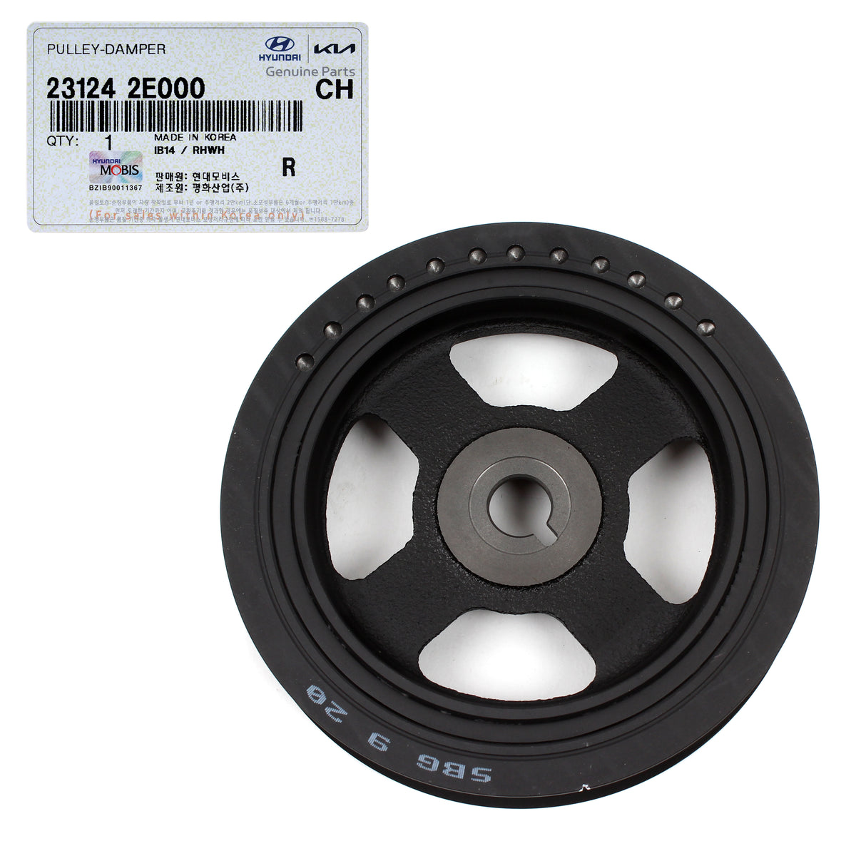 GENUINE Crankshaft Damper Pulley for 11-21 Hyundai Kia Check Compatibility