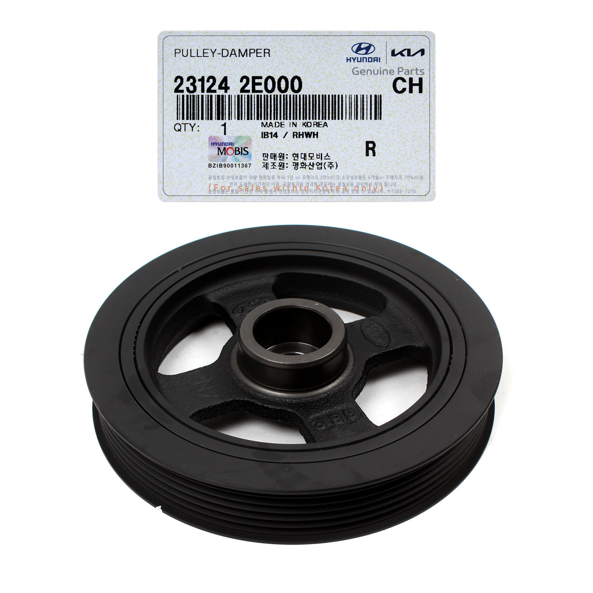 GENUINE Crankshaft Damper Pulley for 11-21 Hyundai Kia Check Compatibility