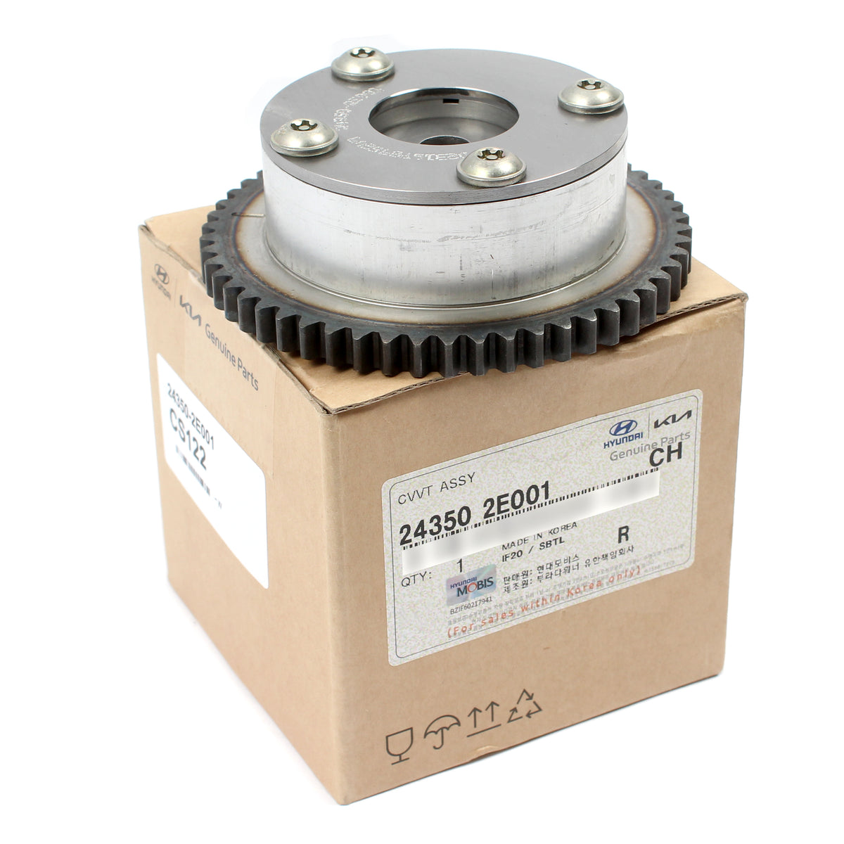 GENUINE Intake CVVT Camshaft Gear for 2012-2016 Elantra Forte Soul 24350-2E001