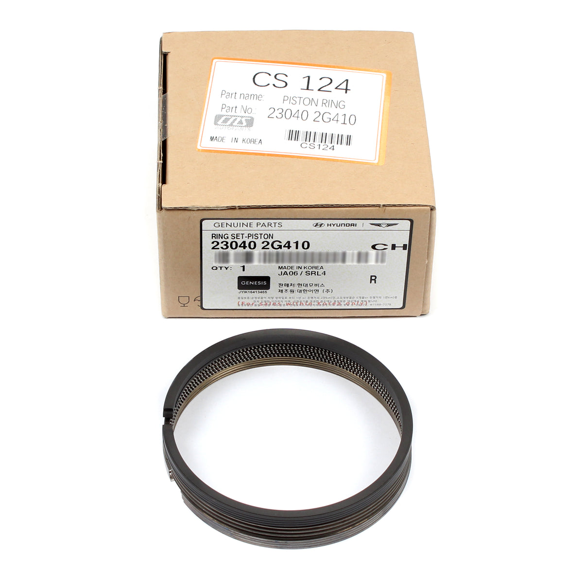 GENUINE Engine Piston Set &amp; Rings STD for 2016-2022 Hyundai Kia 2.0L Turbo