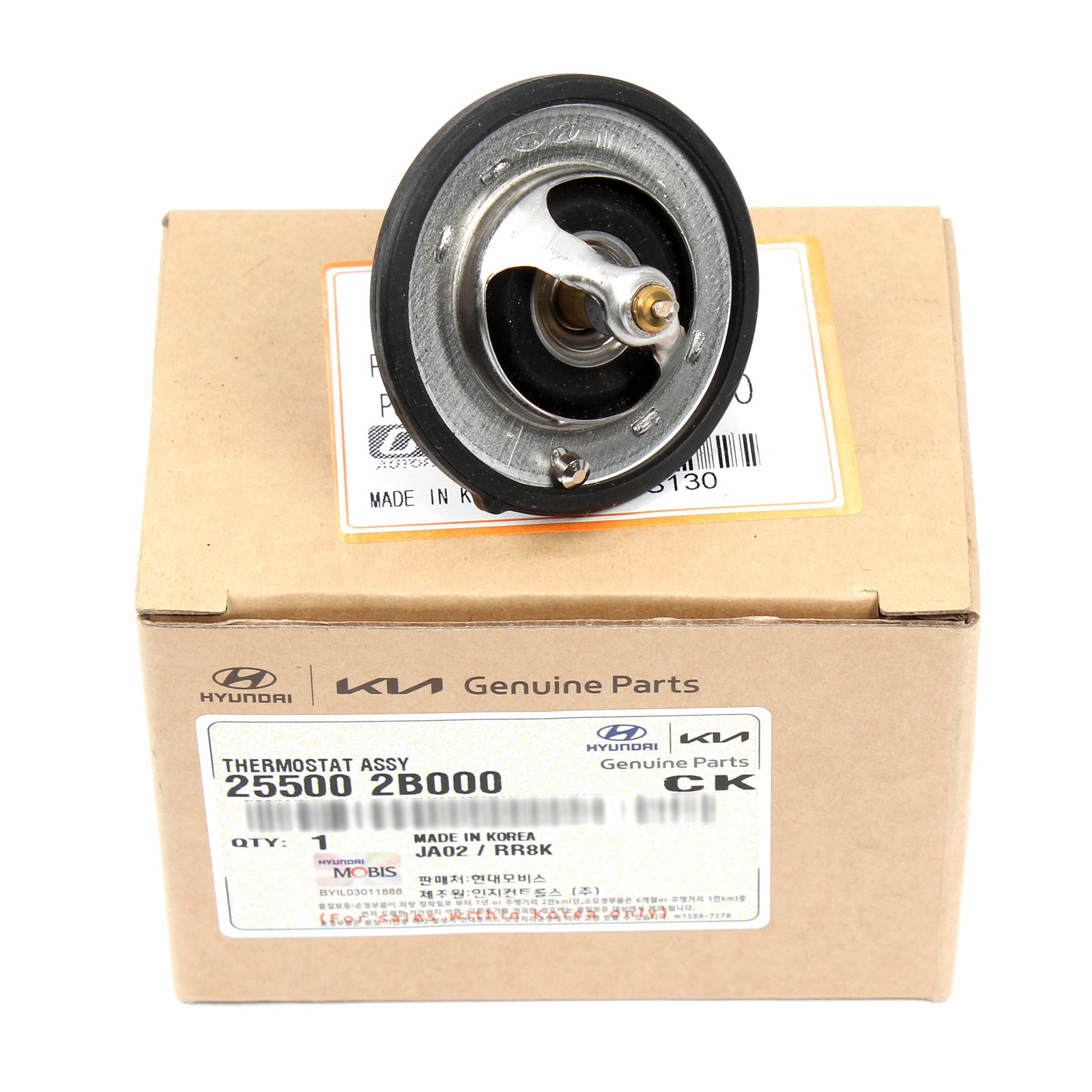 GENUINE Coolant Thermostat for 2015-2022 Hyundai Kia 1.6L 255002B000