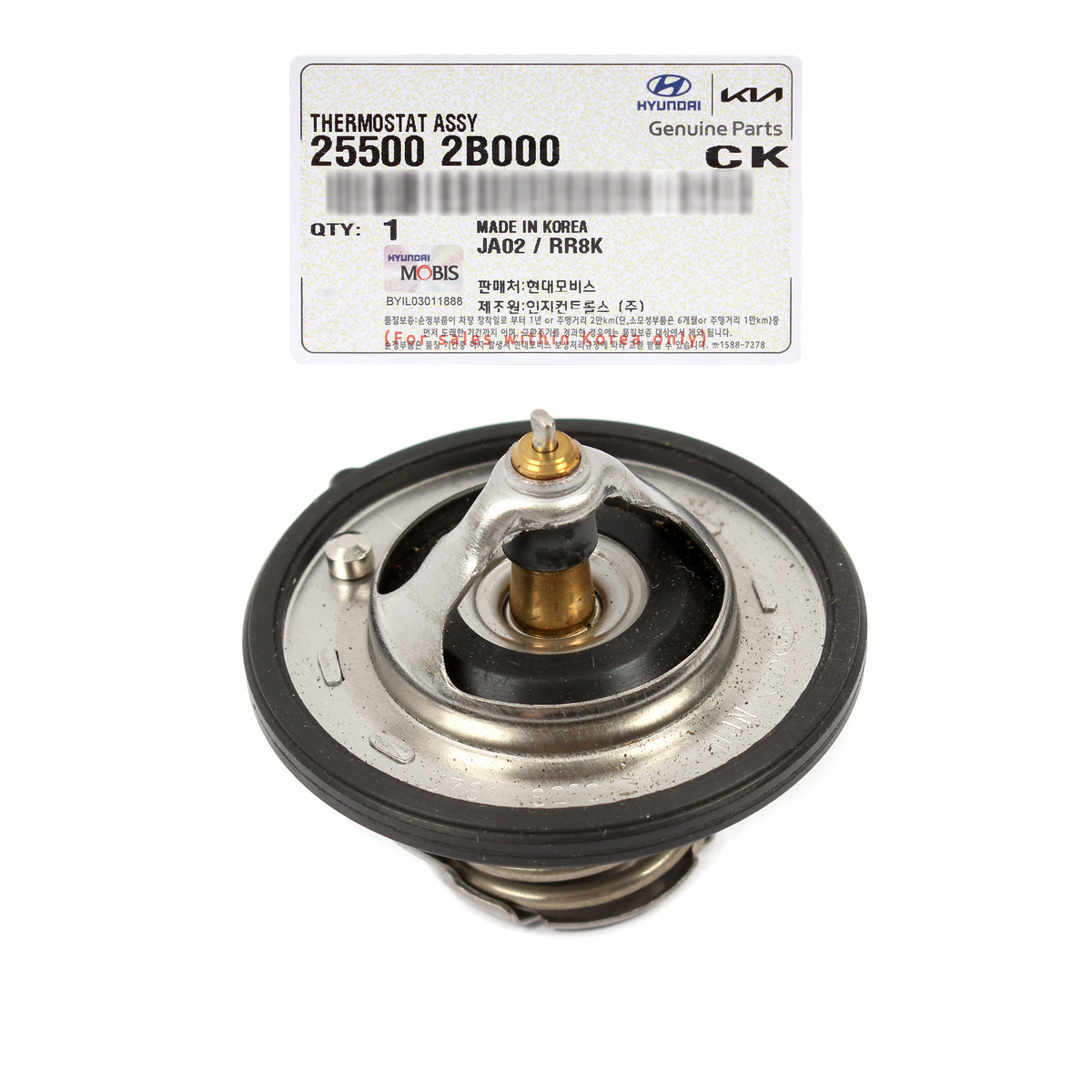 GENUINE Coolant Thermostat for 2015-2022 Hyundai Kia 1.6L 255002B000