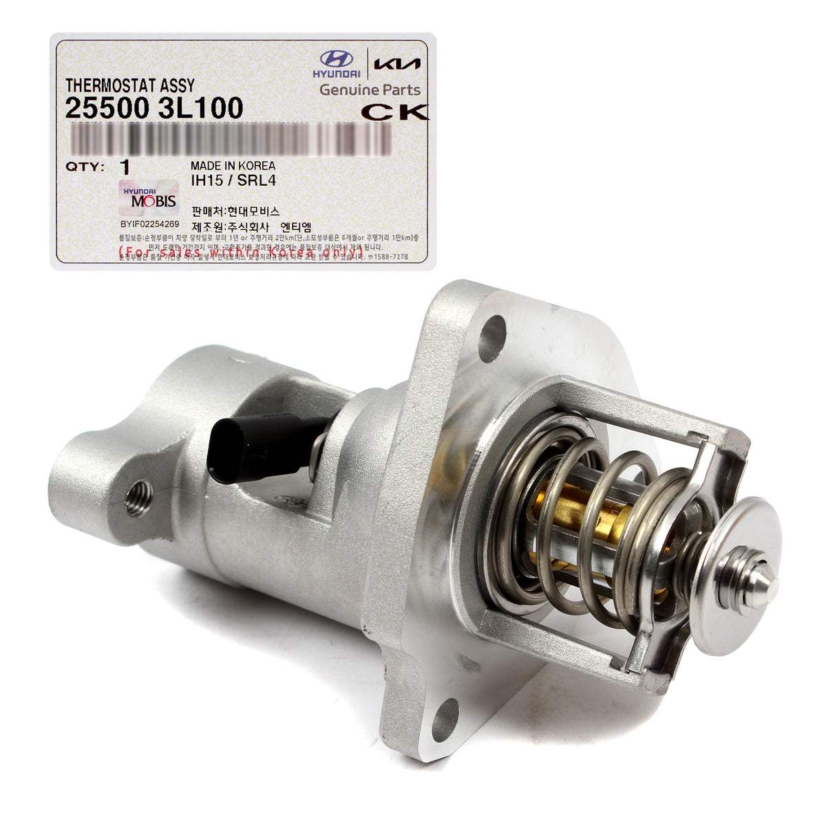 GENUINE Thermostat for 2017-2020 GENESIS G80 G90 3.3L 3.8L 255003L100