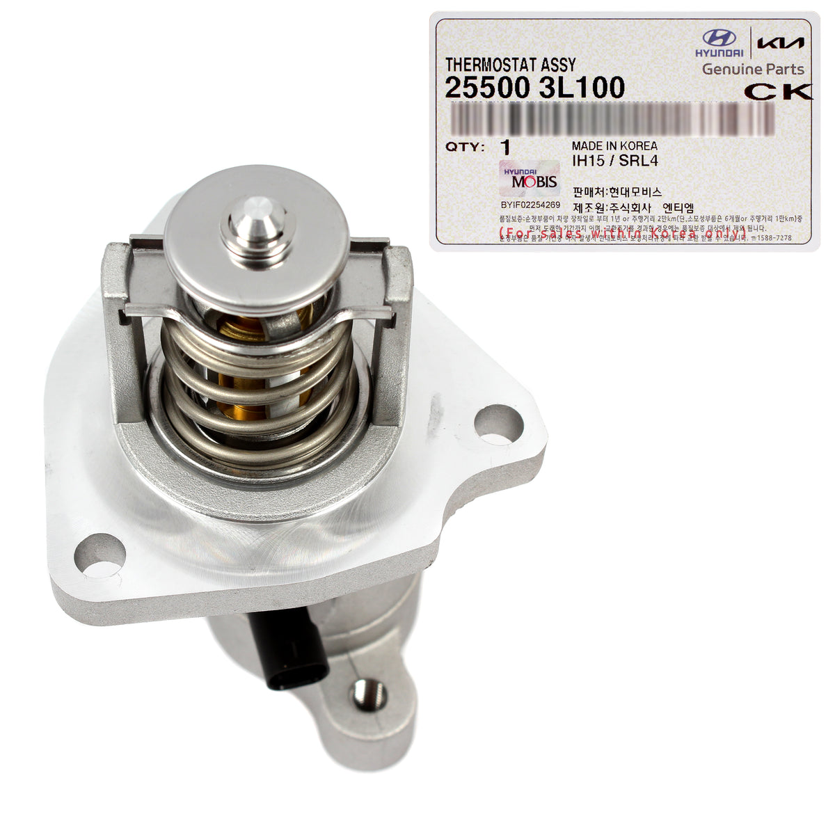 GENUINE Thermostat for 2017-2020 GENESIS G80 G90 3.3L 3.8L 255003L100