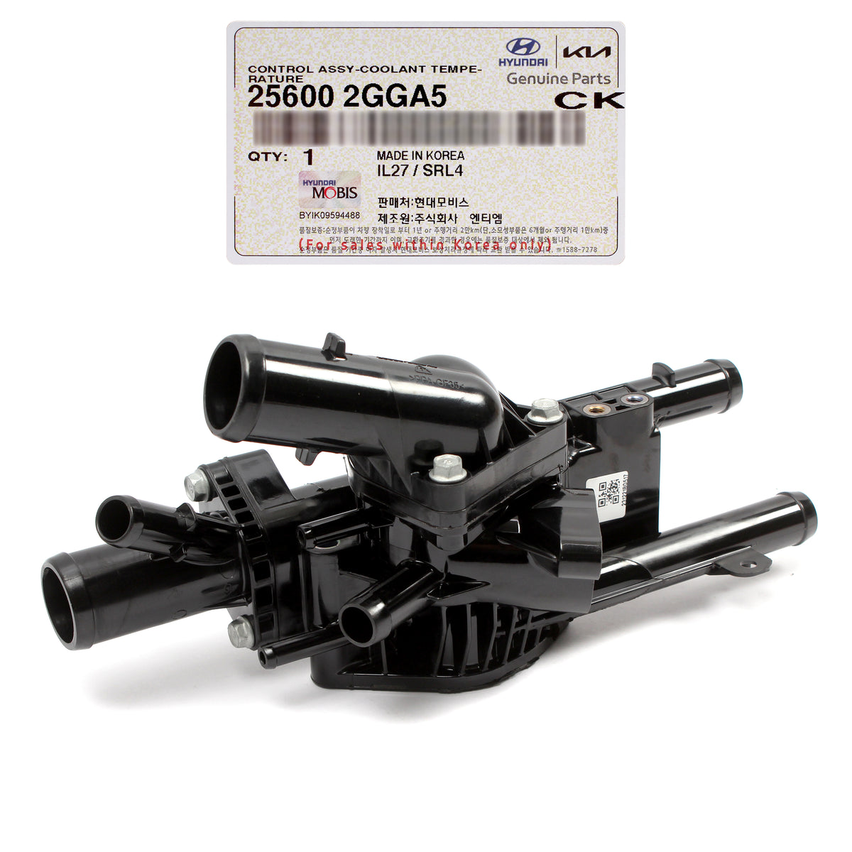 GENUINE Thermostat Housing for 2015-20 Santa Fe Sonata Optima 2.4L 256002GGA5