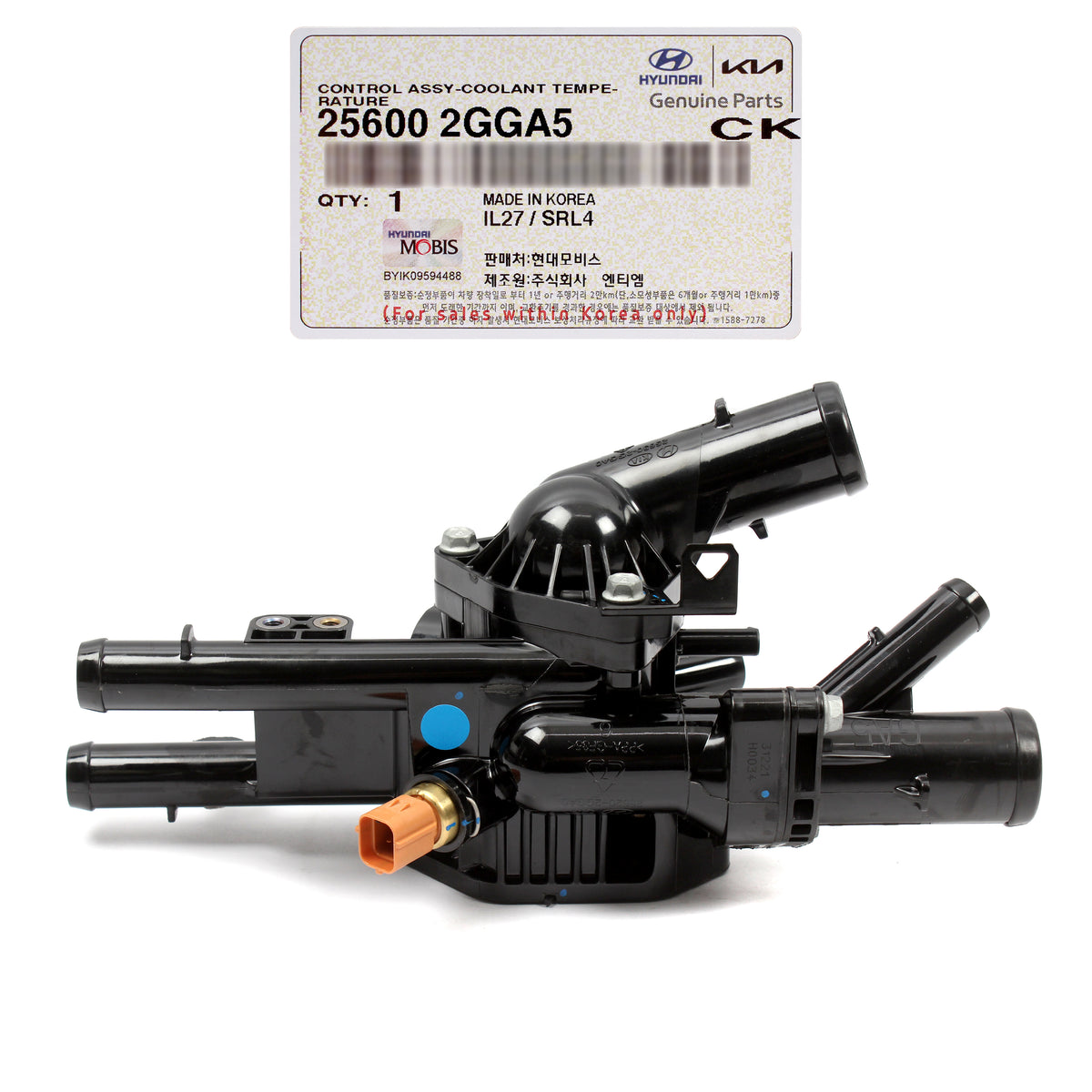 GENUINE Thermostat Housing for 2015-20 Santa Fe Sonata Optima 2.4L 256002GGA5