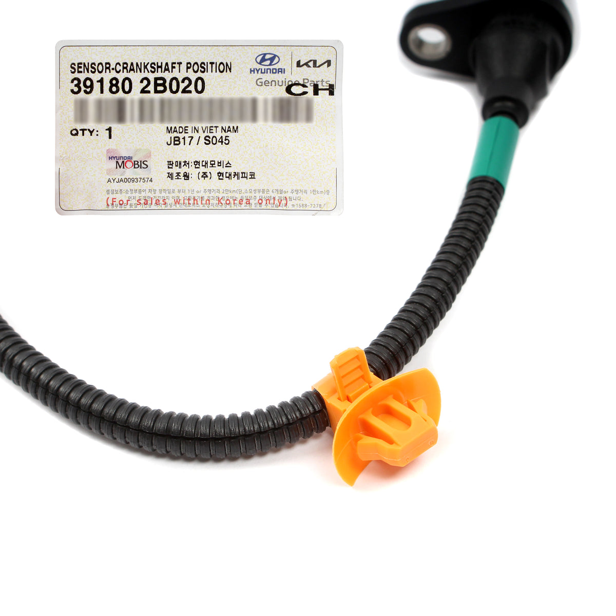 GENUINE Crankshaft Position Sensor for 12-17 Kia Rio 12-16 Soul 391802B020