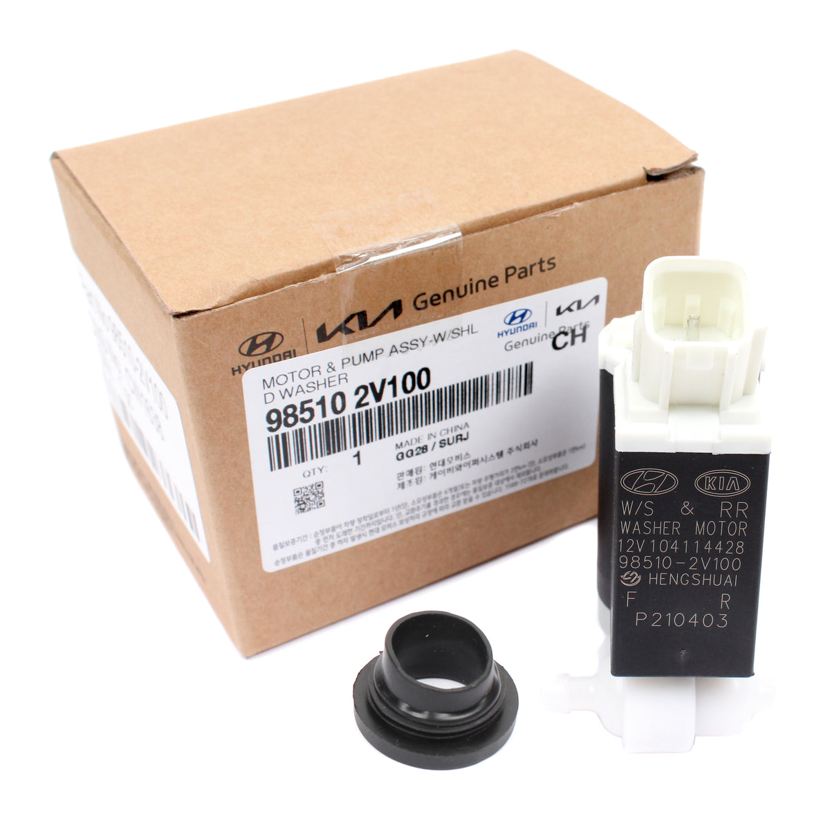 GENUINE Windshield Washer Pump FRONT for 05-16 Hyundai Kia OEM 985102V100