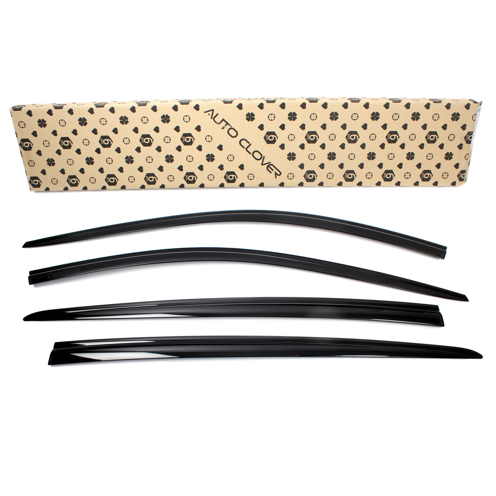 Black Smoked Window Sun Visor Rain Guards 4PCS for 2017-2022 Kia Sportage