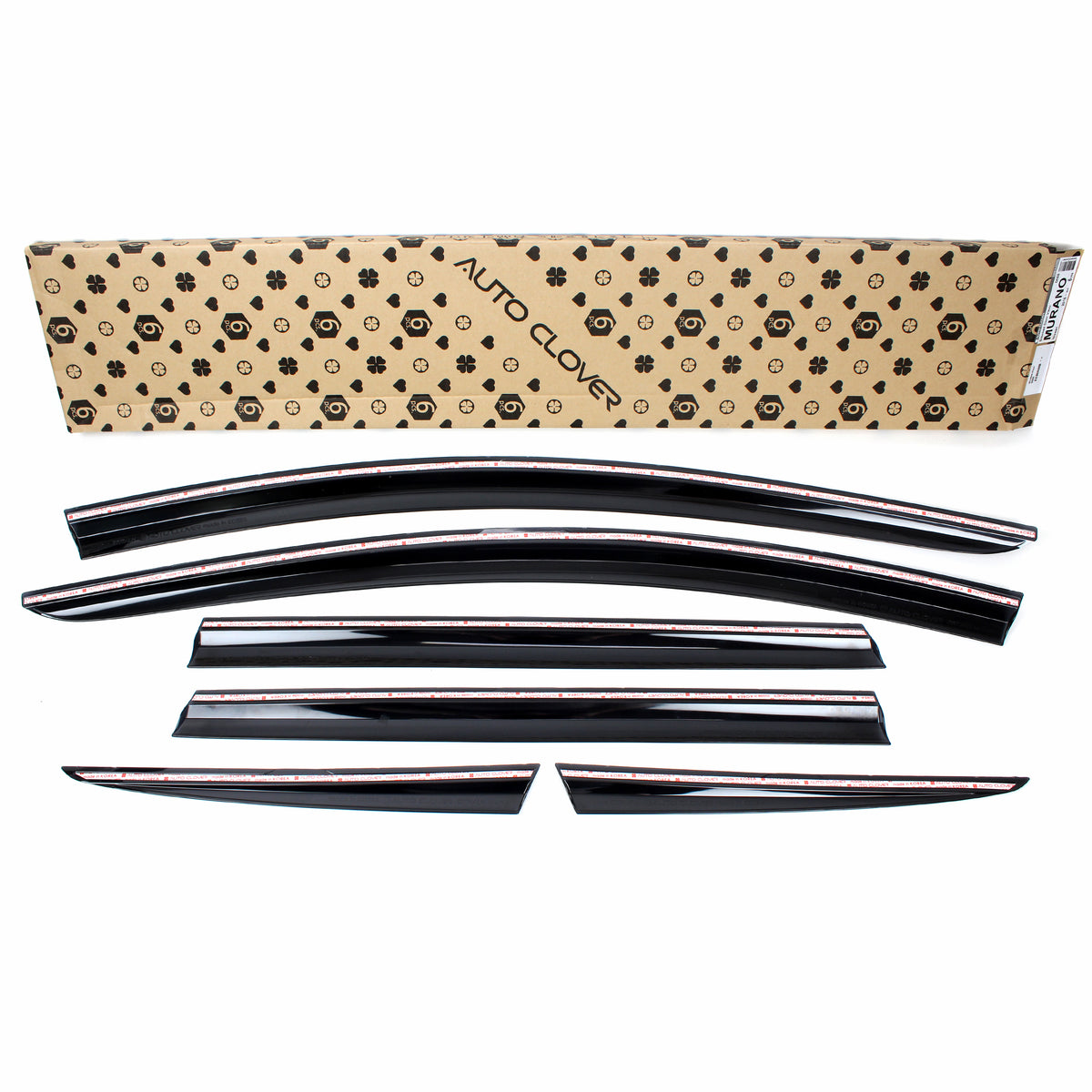 Smoked Window Sun Vent Visor Rain Guards 6pcs for 2015-2023 Nissan Murano