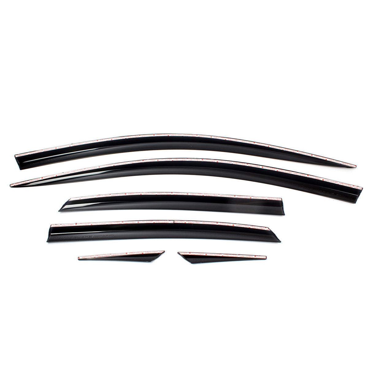 Smoked Window Sun Visor Rain Guards 6pcs for 2015-2021 Lexus NX200T NX300 NX300h