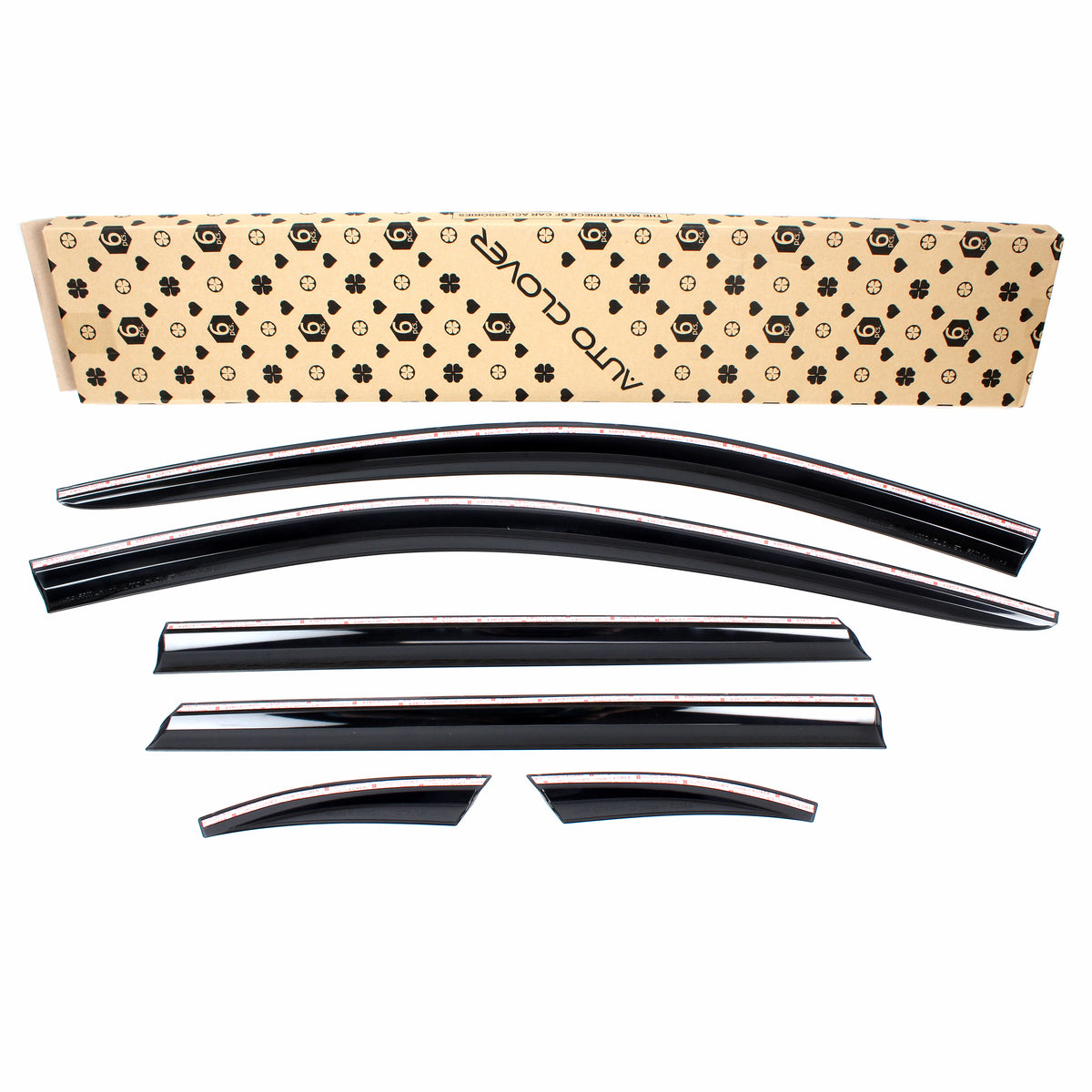 Smoked Window Sun Vent Visor Rain Guards 6pcs for 2017-2022 Kia Niro / EV