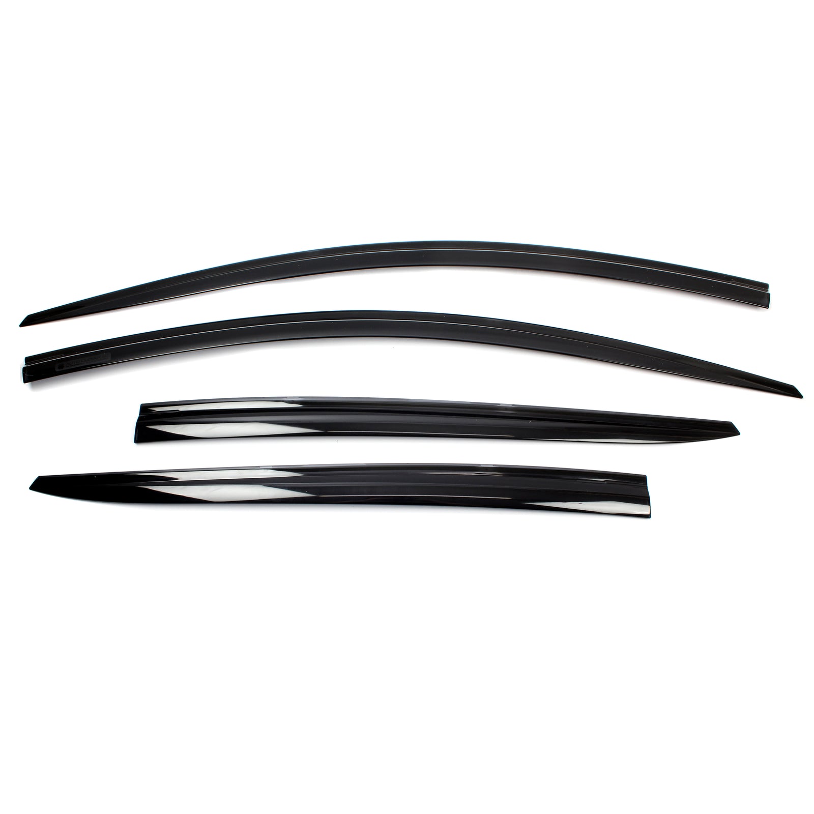 Black Smoked Window Sun Visor Rain Guards 6pcs for 2016-2022 Toyota Prius Prime