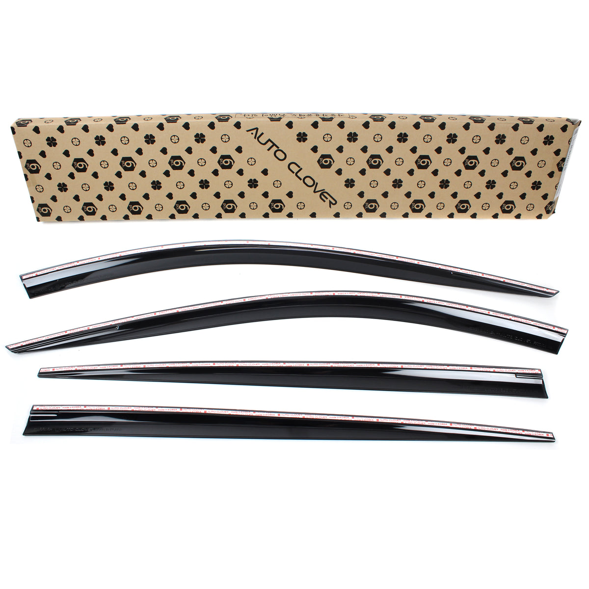 Smoked Window Sun Vent Visor Rain Guards 4pcs for 2018-2023 Kia Stinger