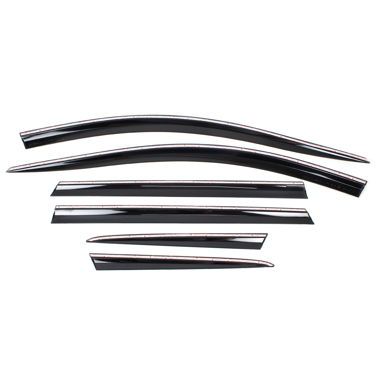 Smoked Window Sun Vent Visor Rain Guards 6pcs for 2019-2023 Hyundai Santa Fe