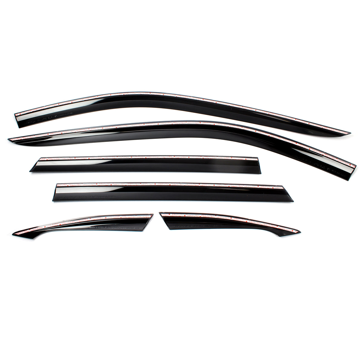 Black Smoked Window Sun Visor Rain Guards 6pcs for 2017-2022 Mazda CX-5