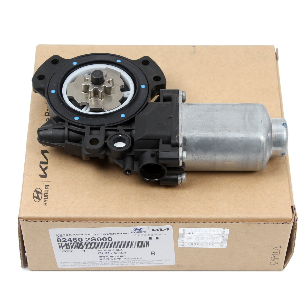 GENUINE Power Window Motor RIGHT W/O AUTO UP &amp; DOWN for 10-15 Hyundai Tucson