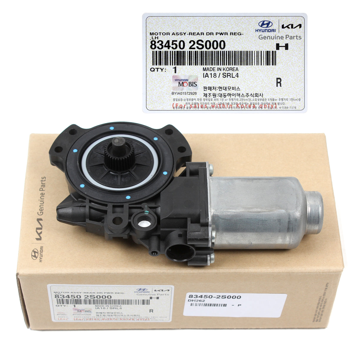 GENUINE Power Window Motor REAR LEFT for 2010-2017 Hyundai Tucson 834502S000