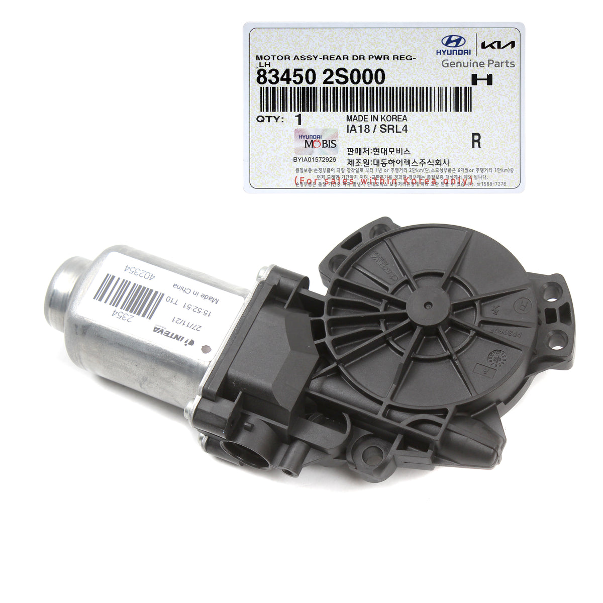 GENUINE Power Window Motor REAR LEFT for 2010-2017 Hyundai Tucson 834502S000