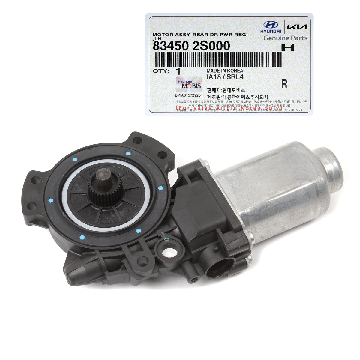 GENUINE Power Window Motor REAR LEFT for 2010-2017 Hyundai Tucson 834502S000